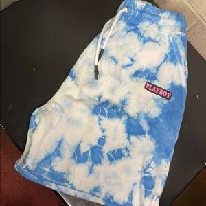 NWT PLAYBOY X MISSGUIDED TIE DYE SHORTS